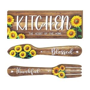 3 Pcs.Sunflower Kitchen Decor